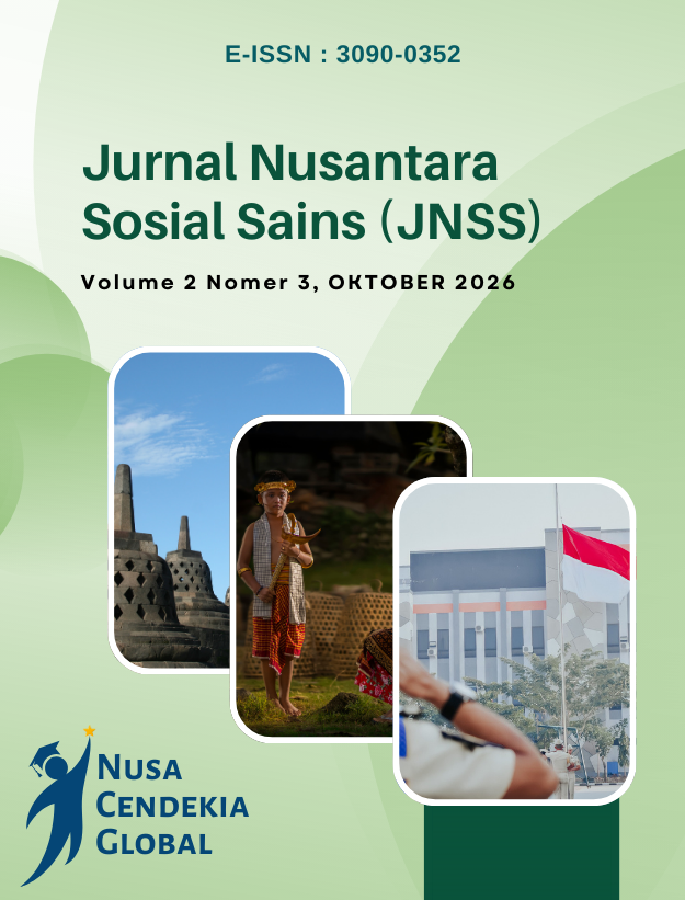 					View Vol. 2 No. 3 (2026): Jurnal Nusantara Sosial Sains (JNSS), Oktober 2026
				